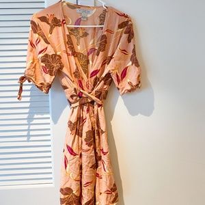 Yireh Leila Wrap Dress in Desert Lily
